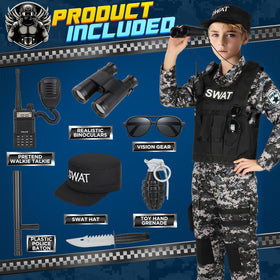 Luucio SWAT pants for kids with knee pads.