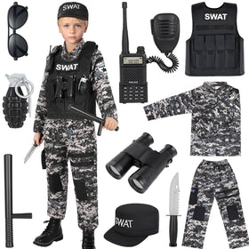 Luucio SWAT vest for kids adds realistic dress-up detail.