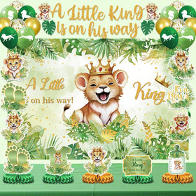 LUUFILx Balloon decor lion theme, colorful accents for baby shower