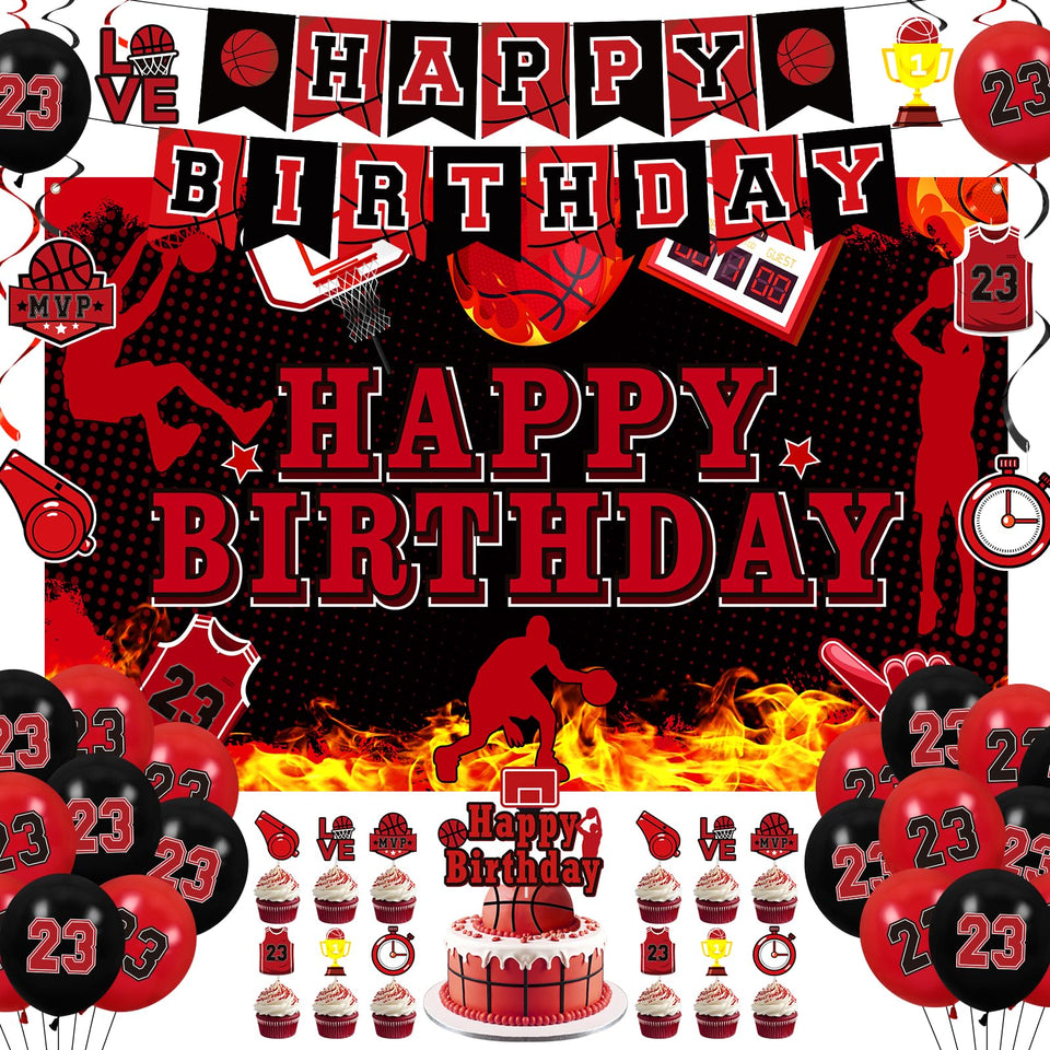 LUUFILx basketball banner visual focus enhances party photos