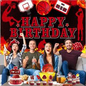 LUUFILx basketball cupcake toppers ideal for treats