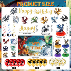 LUUFILx blue dinosaur decor ties the theme together for kids celebrations.