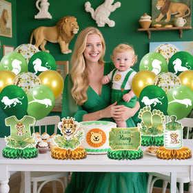 LUUFILx Lion honeycomb centerpiece close-up, eye-catching table decor