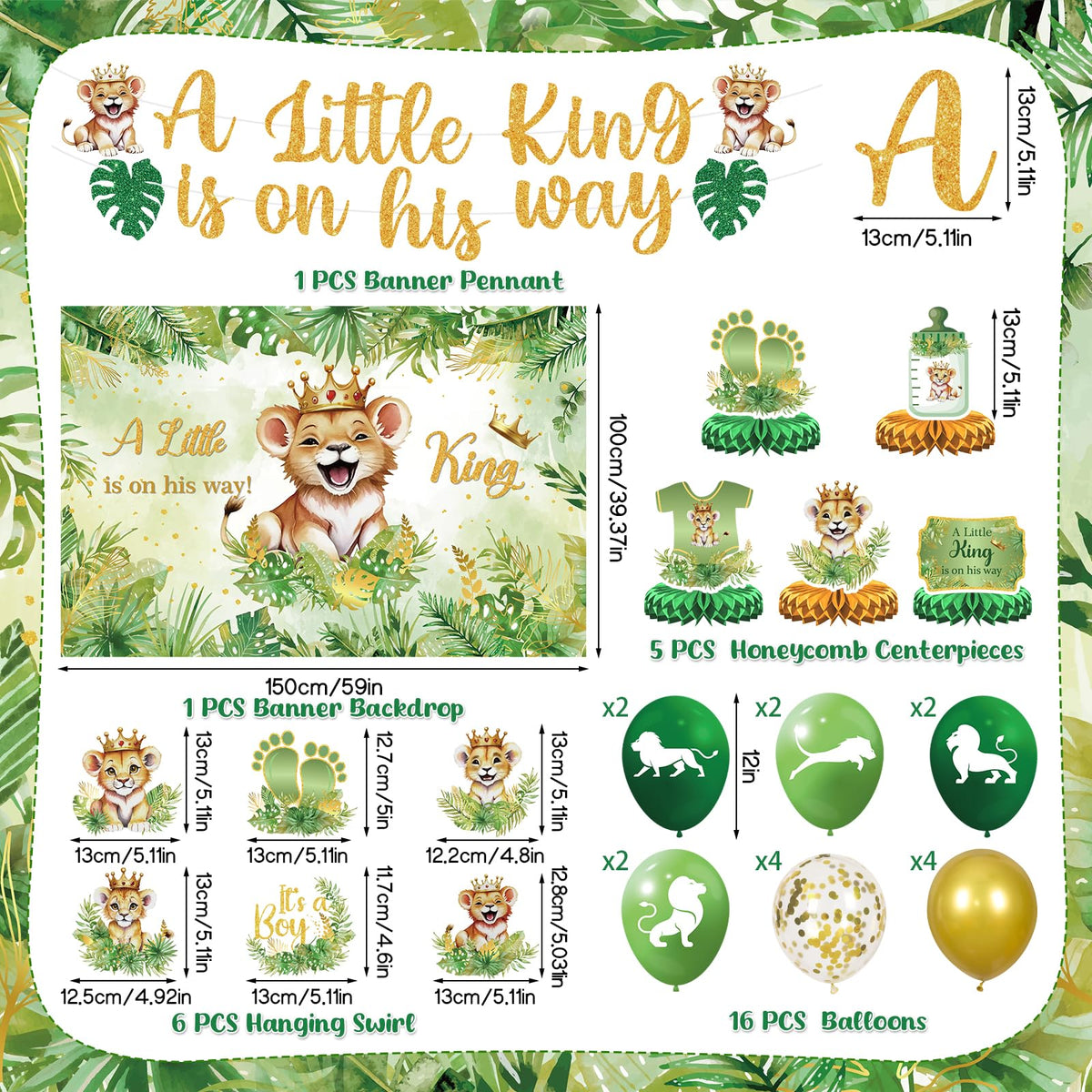 LUUFILx Lion theme photo backdrop, perfect for selfies and party moments