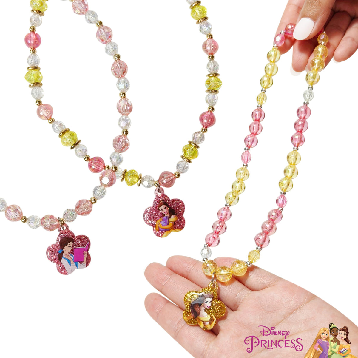 LUV HER Belle bead pieces arranged for easy mixing and matching outfits.