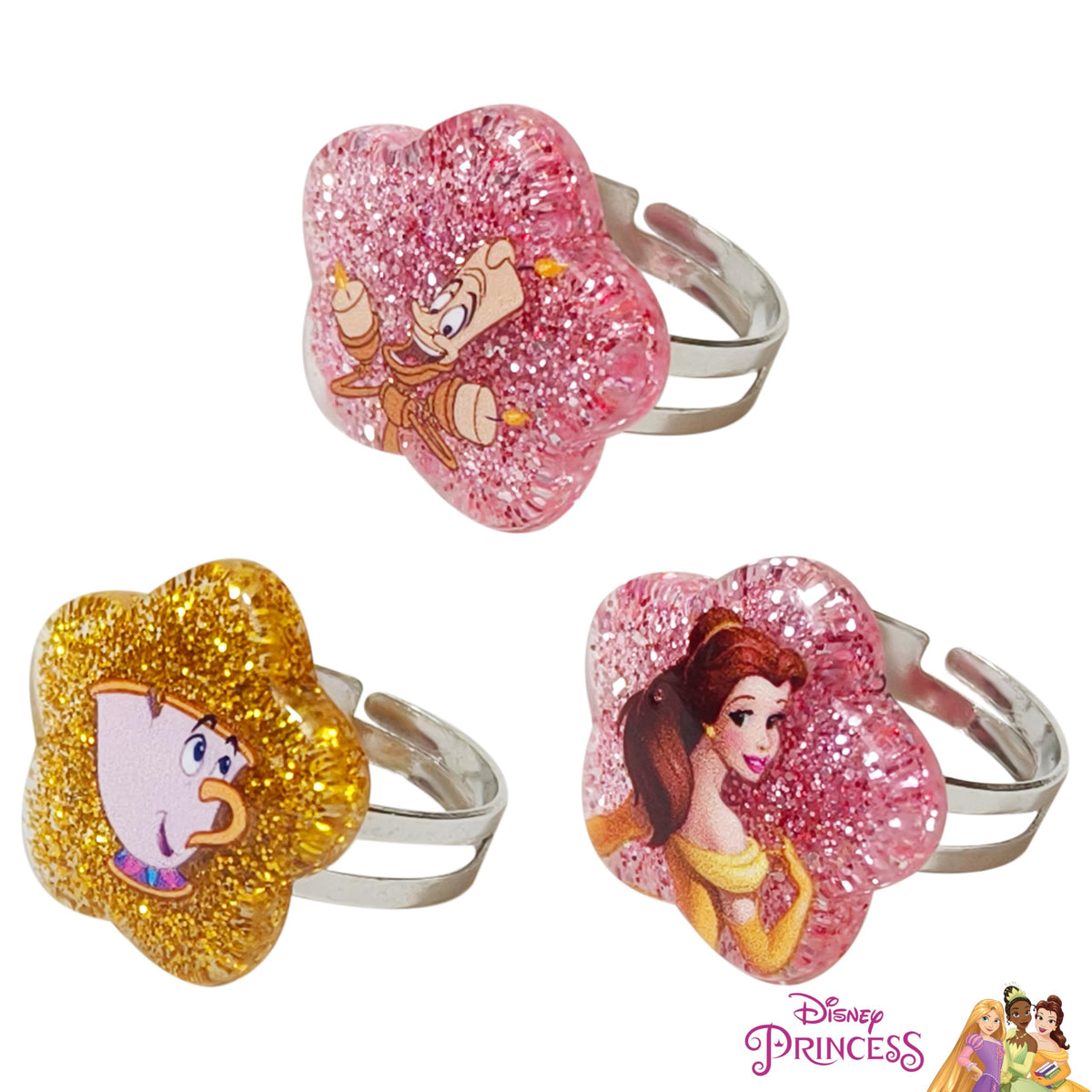 LUV HER Belle dress-up set displayed on a playful, colorful surface for pretend.