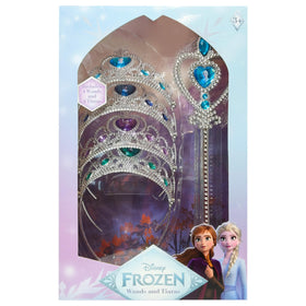 LUV HER Frozen ice-blue tiara close-up for comfortable dress-up fun.