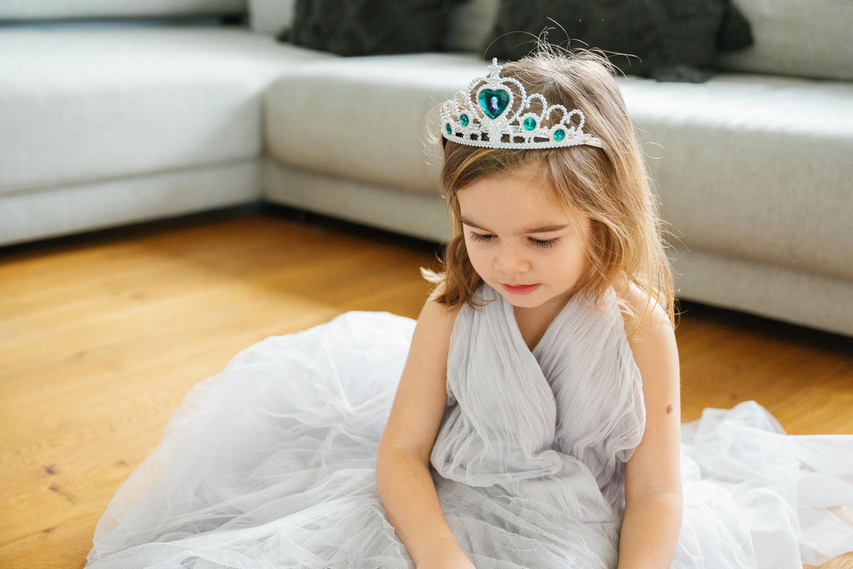 LUV HER Frozen ice-blue tiara detailed design for party-ready looks.