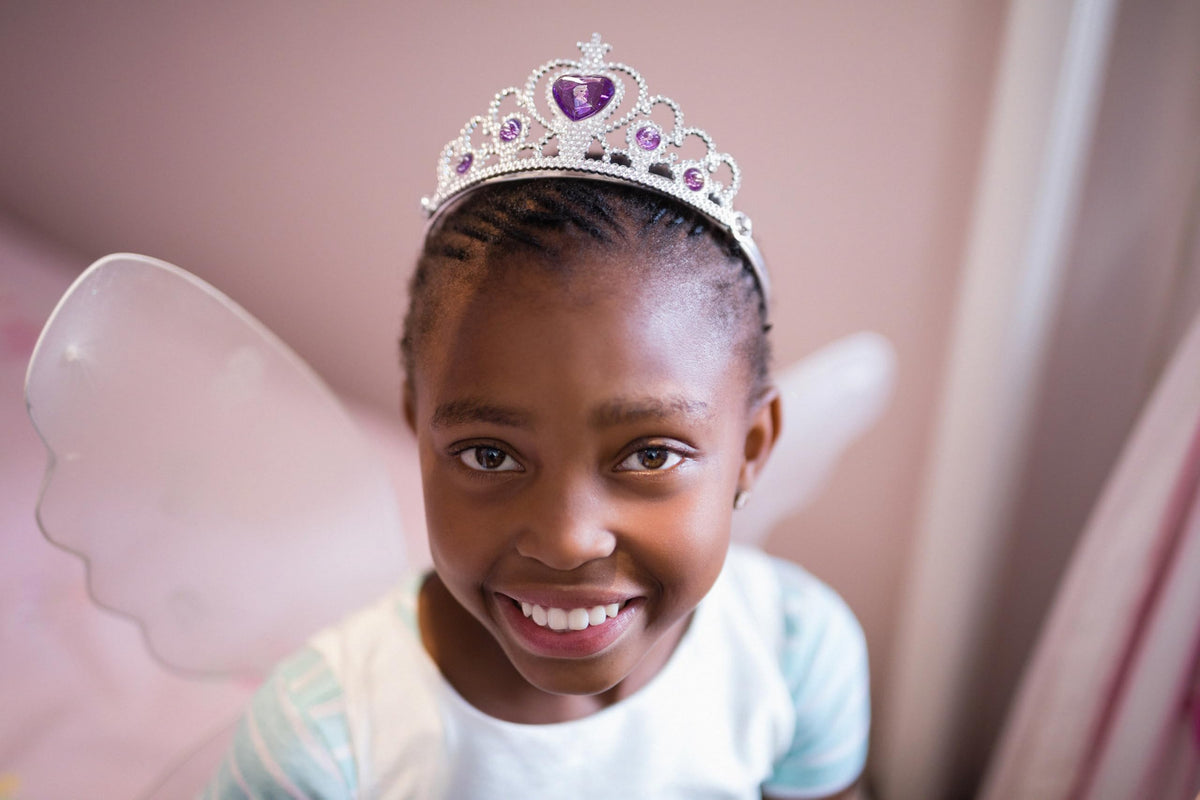 LUV HER Frozen ice-blue tiara lightweight wear for daily use.