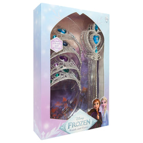 LUV HER Frozen ice-blue wand shimmering accents for festive celebrations.
