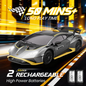 LUXOS RC Lamborghini 1:18 adjustable speed 1-15 km/h for all learners.