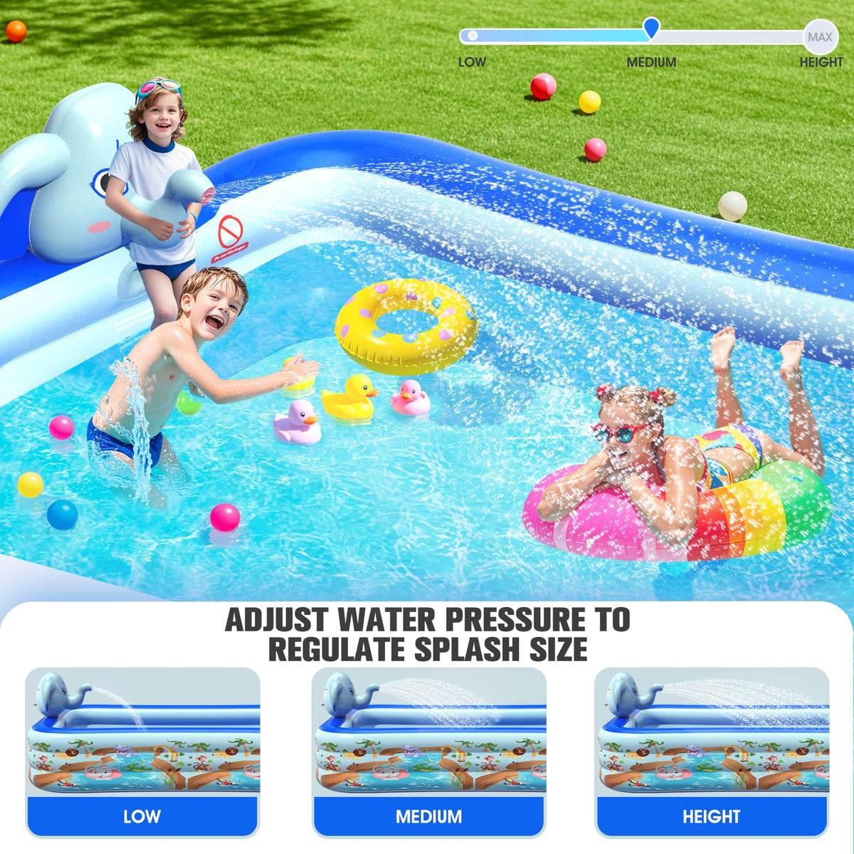 luxpool backyard oasis large pool offers space for adults and kids