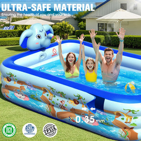 luxpool reinforced four layer PVC ensures durable backyard use