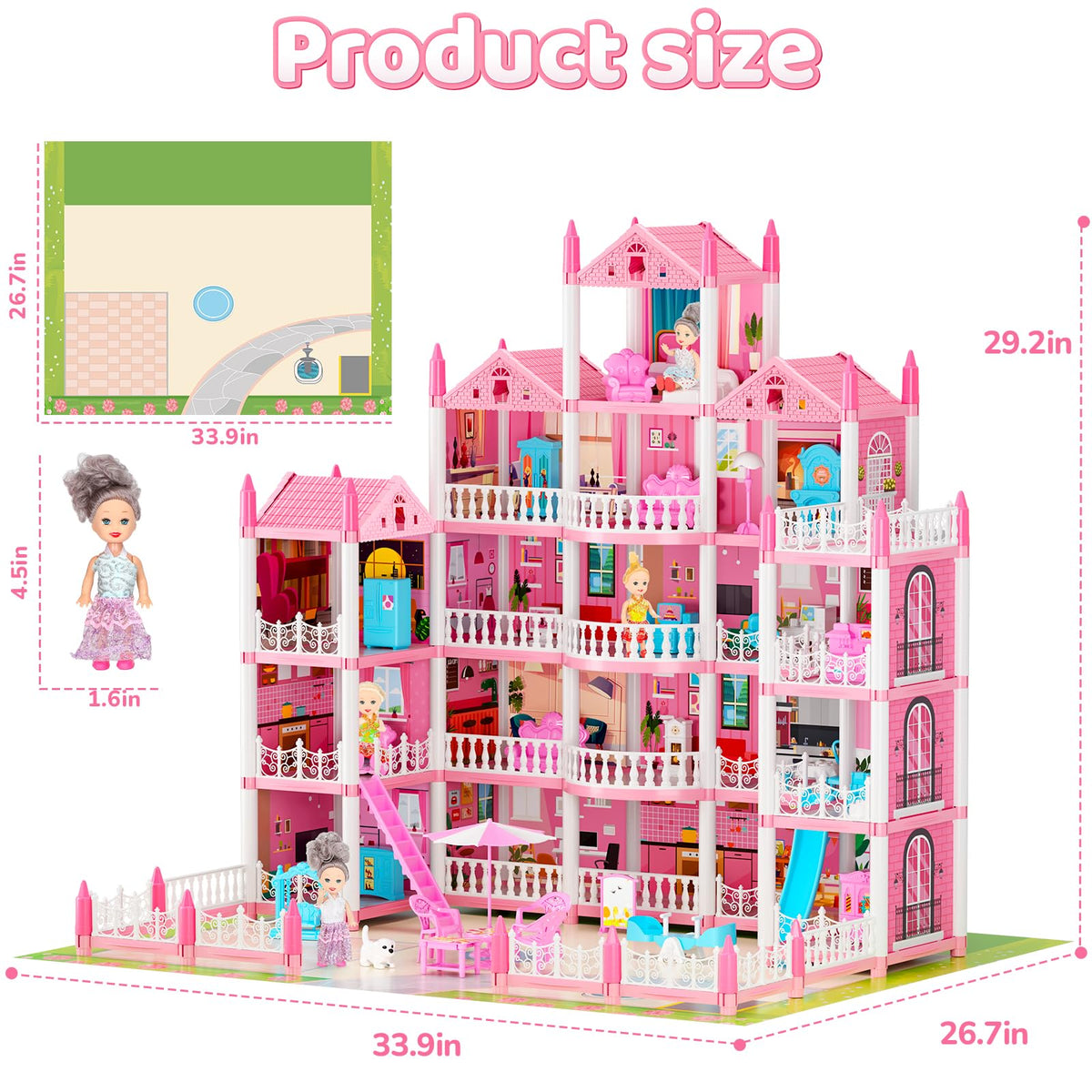 Durable ABS plastic with smooth edges for safe, long lasting play