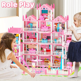 Detailed kitchen and living room furniture for realistic role play