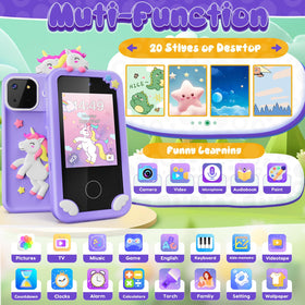 Luyiilo Kids Smart Phone Toy 2.8 inch touchscreen for little hands
