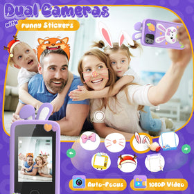 Luyiilo Kids Smart Phone Toy screen detail shows vivid 2.8-inch display