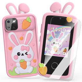 Luyiilo unicorn-shell toy phone protects against drops during playtime.