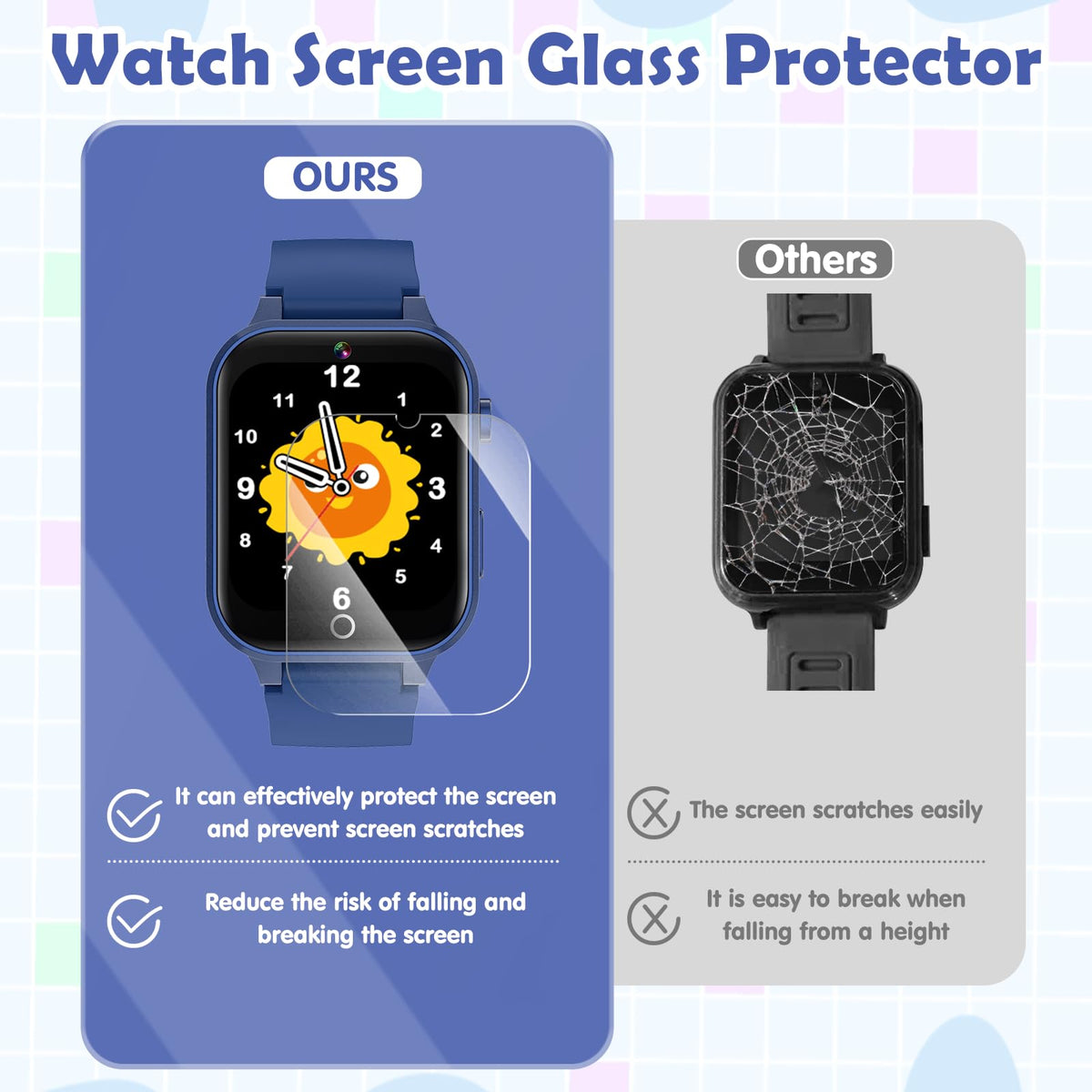 Luyiilo Kids Smart Watch with 8GB storage for photos and videos on the go.
