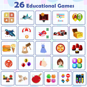 Luyiilo Kids Smart Watch educational games highlight brain-boosting activities.
