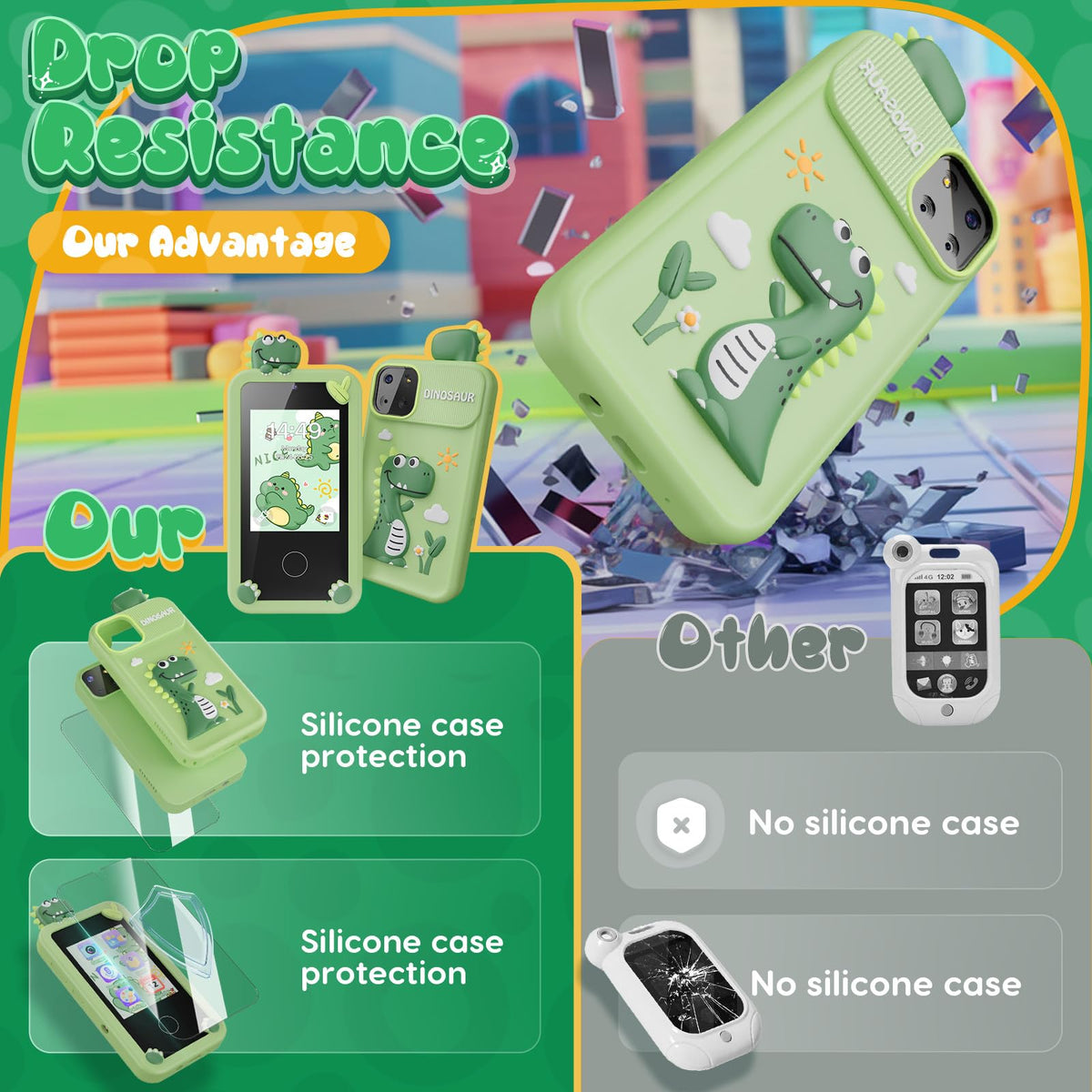 Luyiilo kids smartphone toy 16 learning games to boost cognitive play.