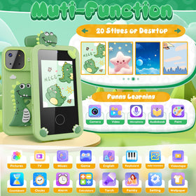 Luyiilo kids smartphone toy front camera view for creative photos.