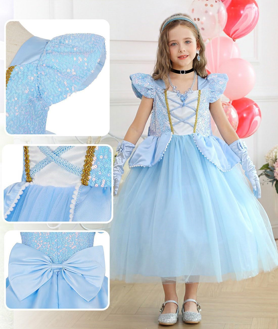 Luzlen Cinderella dress accessory set for a complete look