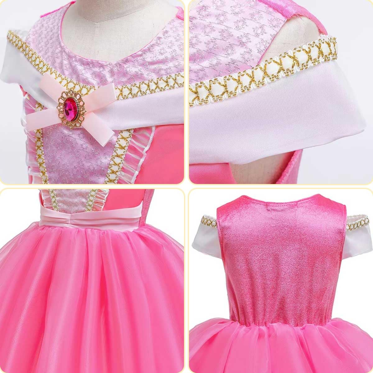 Luzlen dress pink back view highlighting volume and movement