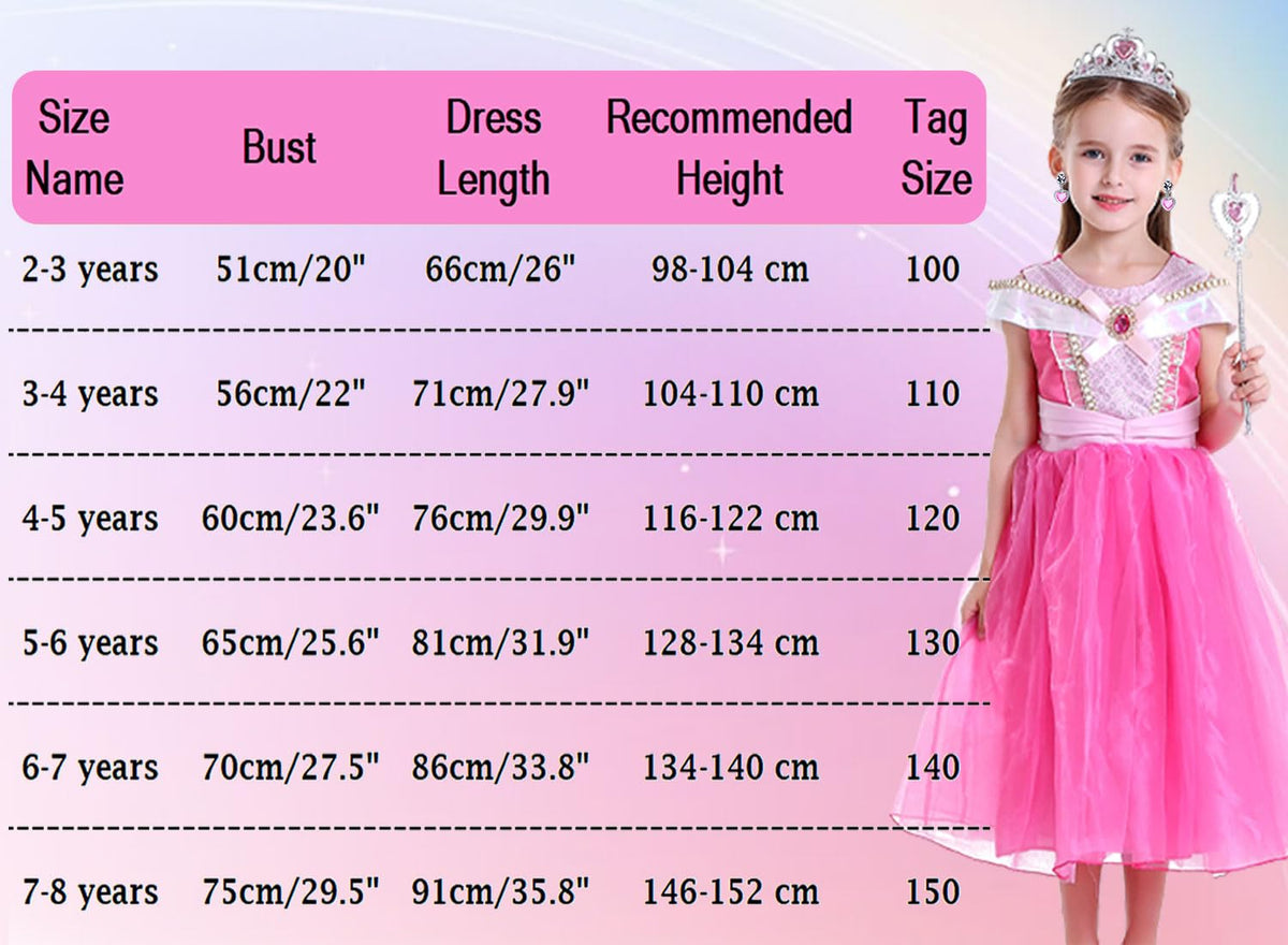 Luzlen pink princess outfit ideal for birthdays and cosplay