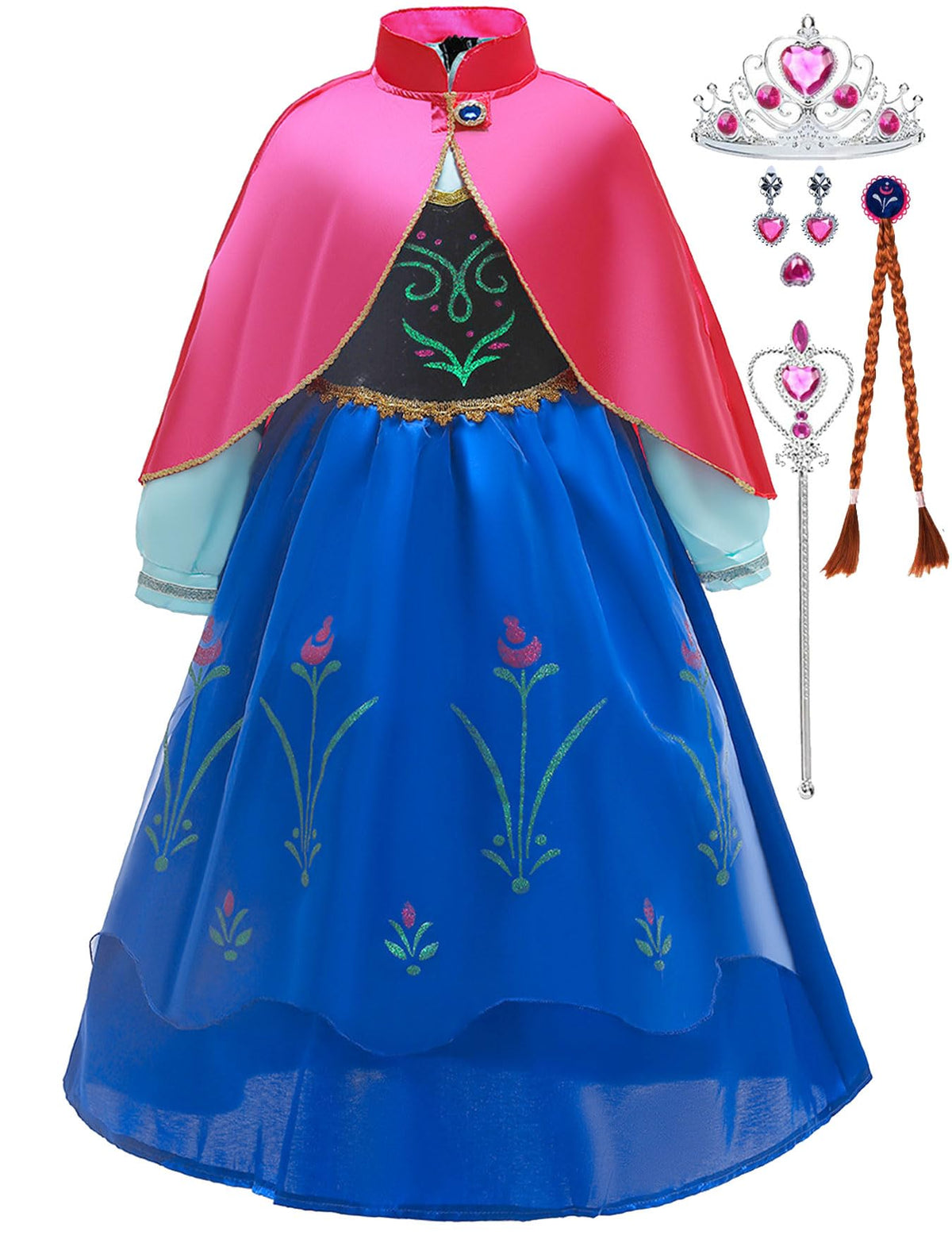 Luzlen Princess Dress Anna set for imaginative playtime and parties.