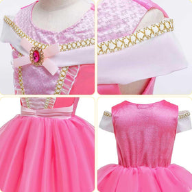 Luzlen princess dress with tulle hem detail for an elegant look