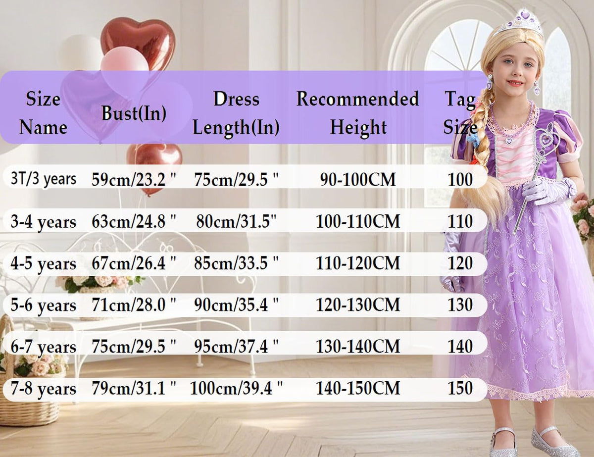 Luzlen gloves and earrings complete the princess costume set.