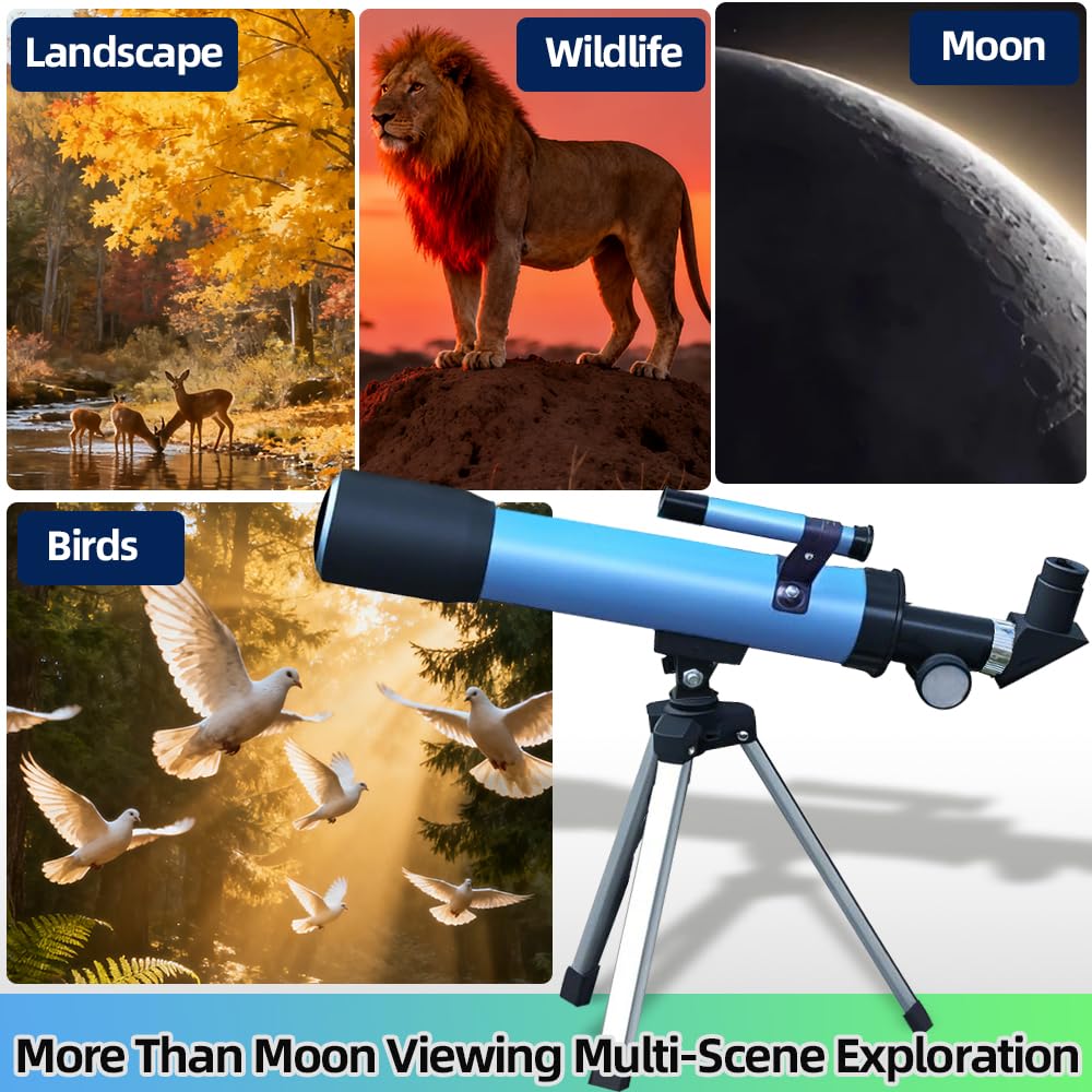 Luzsco portable telescope ready for backyard astronomy adventures.