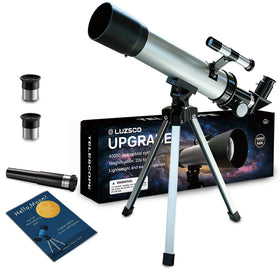 Luzsco Kids telescope with 50mm zoom reveals bright lunar details for budding explorers