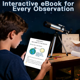 Luzsco Moon observation guide supports practical learning during night sky viewing