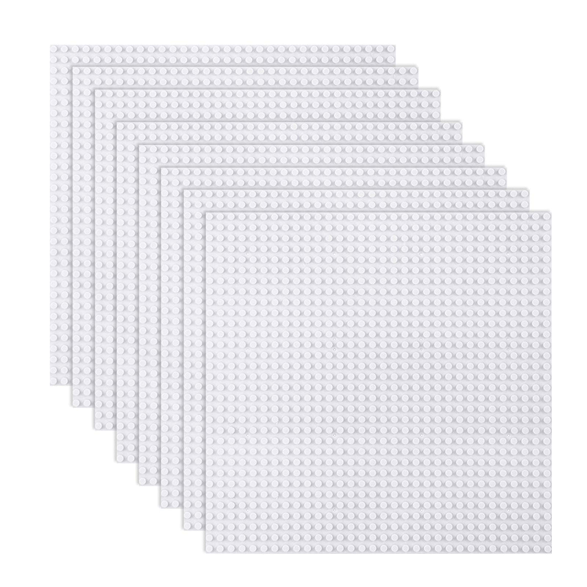 LVHERO classic baseplate 10x10 white eight-pack for versatile building projects