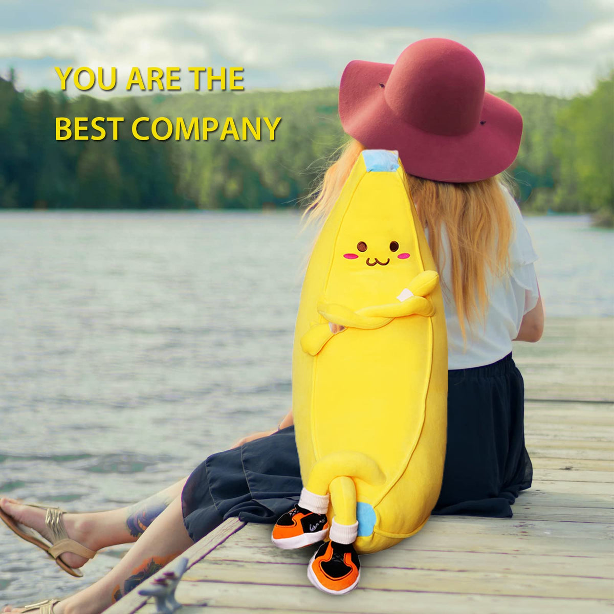 LVHUA Banana Plush Doll soft fabric and plush filling
