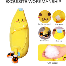 LVHUA Banana Plush Doll decorative lounge buddy for kids and adults