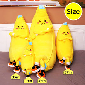 LVHUA Banana Plush Doll washable and easy care