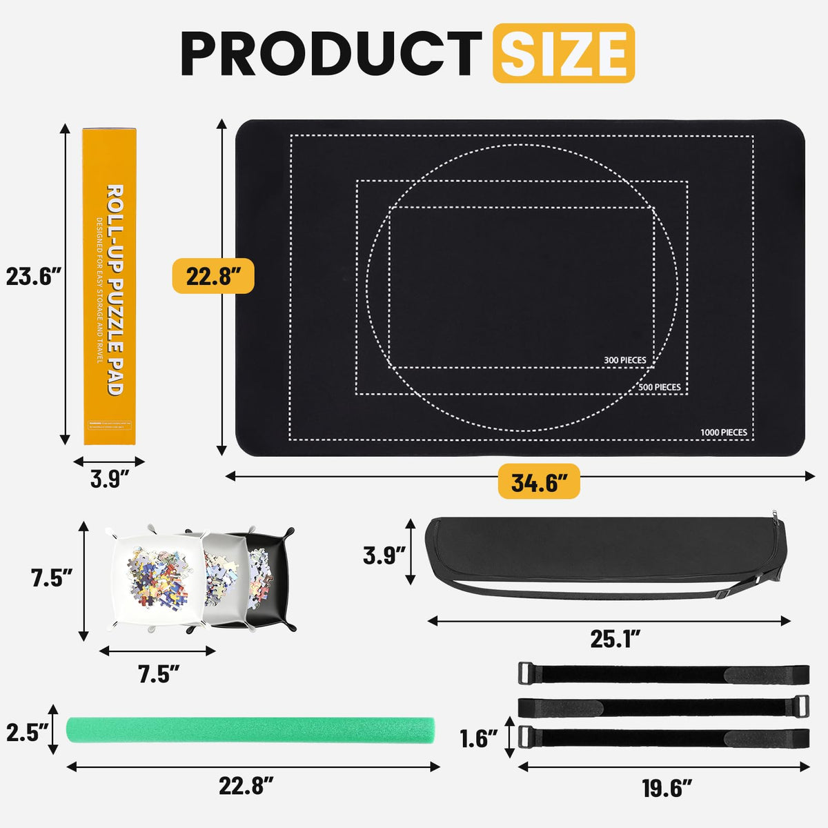 Lwoeo puzzle mat with smooth top reduces creases for uninterrupted progress.