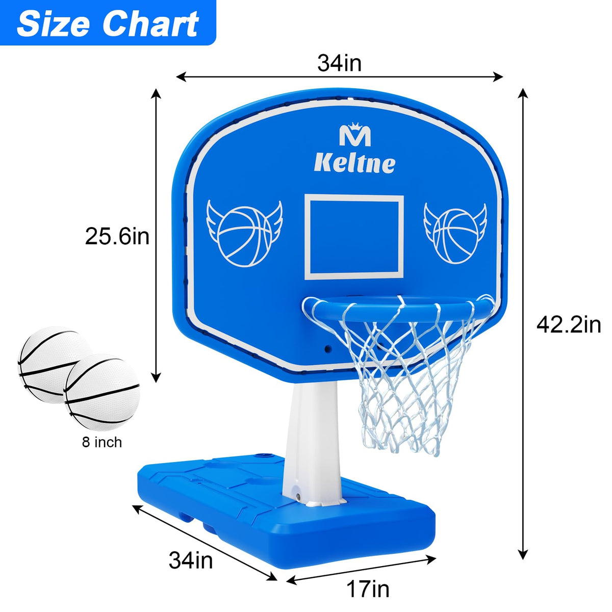 Lxheir solar LED lights illuminate the hoop for safe night play