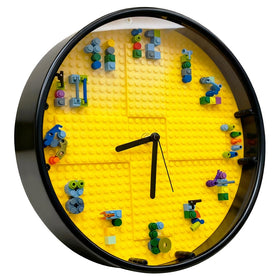 Lycnufrewolf kids creative stem wall clock assembly with colorful bricks for hands-on learning.