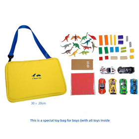 Lycnufrewolf toy cars storage fits up to six cars for neat on the go fun