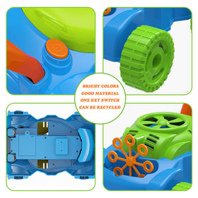Lydaz Bubble Lawn Mower with detachable handle for compact storage.
