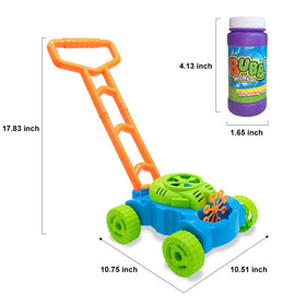 Lydaz Bubble Lawn Mower in use outdoors for family fun.
