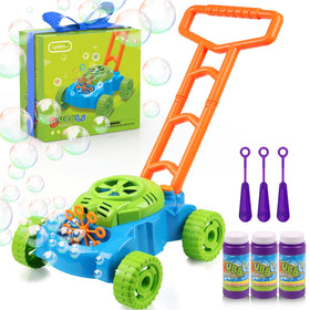 Lydaz Bubble Lawn Mower push toy for outdoor pretend play.