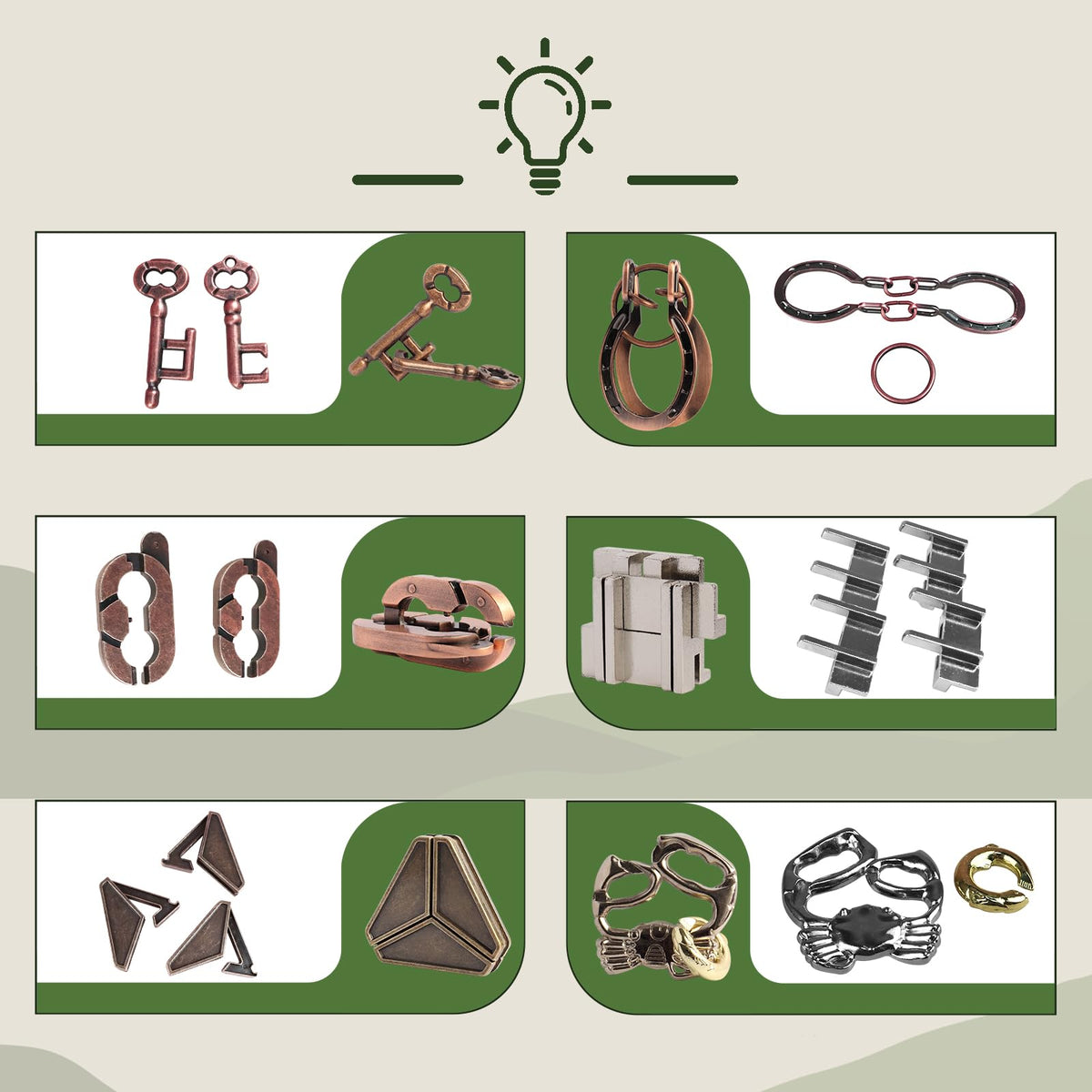 LYiUP compact travel puzzle pack fits pockets for on-the-go mental stimulation