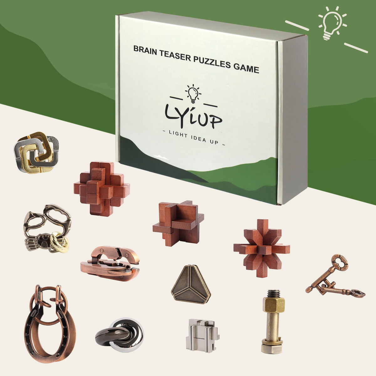 LYiUP multi-figure puzzle offers varied challenges to keep minds engaged