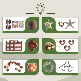 LYiUP wooden puzzle compact travel design for focused play.