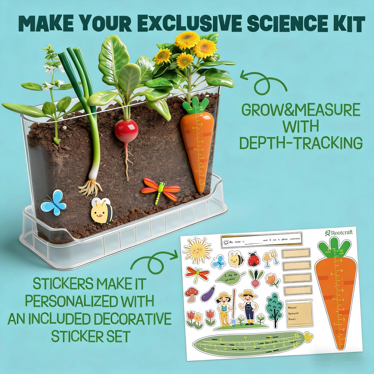 LYKOCLEAN Magnifying Glass helps inspect tiny roots up close and clearly.
